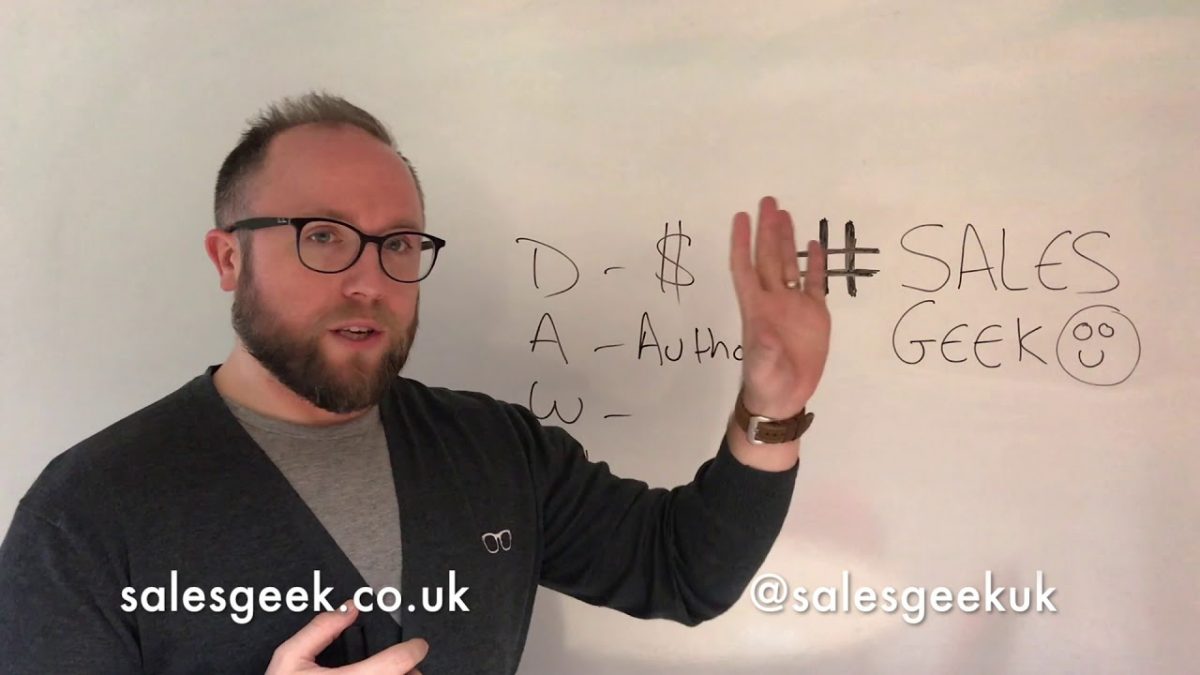 Weekly Geek Episode #41 – Better Sales Qualification