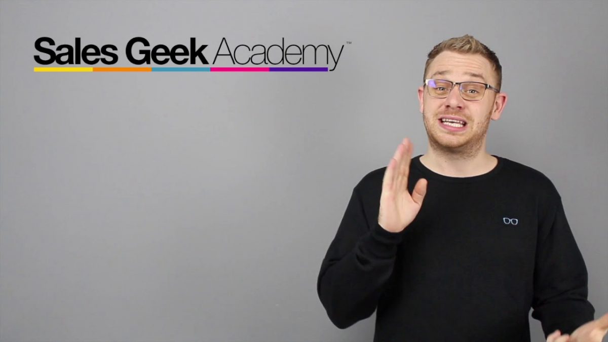 Welcome to Sales Geek Academy 2020