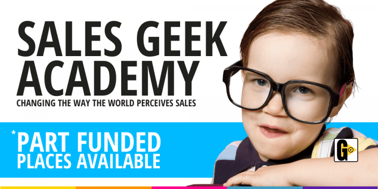 Part-funded places for Sales Geek Academy™
